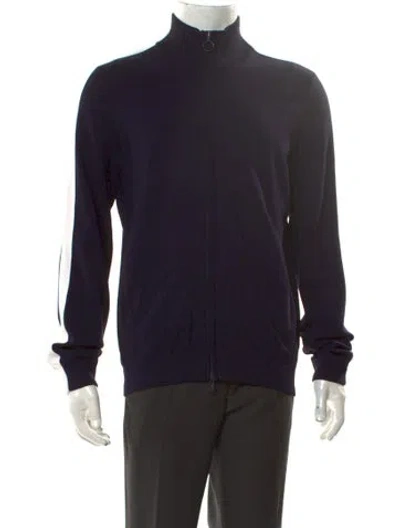 Pre-owned Vince Turtleneck Long Sleeve Polo Sweater In Black