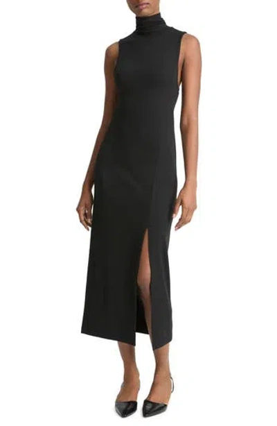 VINCE VINCE TURTLENECK SLEEVELESS KNIT DRESS