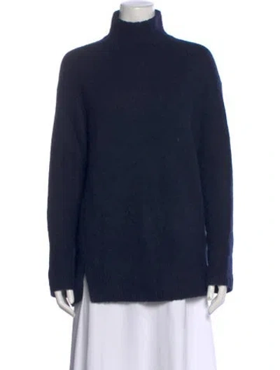 Pre-owned Vince Turtleneck Sweater In Blue