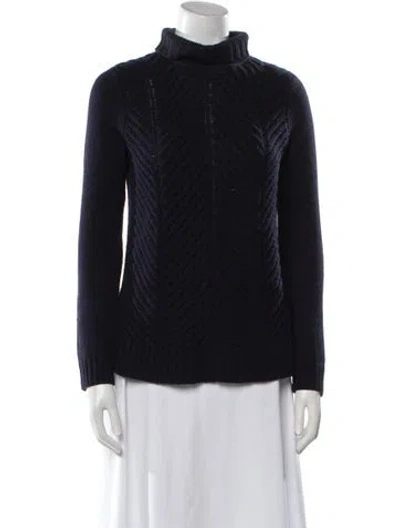 Pre-owned Vince Turtleneck Sweater In Blue