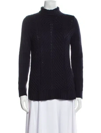 Pre-owned Vince Turtleneck Sweater In Blue