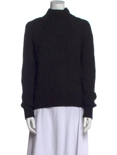 Pre-owned Vince Turtleneck Sweater In Blue