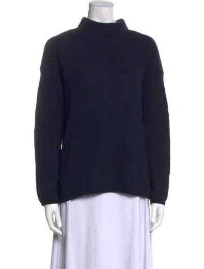 Pre-owned Vince Turtleneck Sweater In Blue