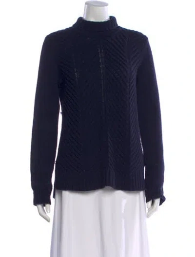Pre-owned Vince Turtleneck Sweater In Blue