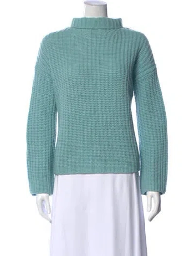 Pre-owned Vince Turtleneck Sweater In Blue