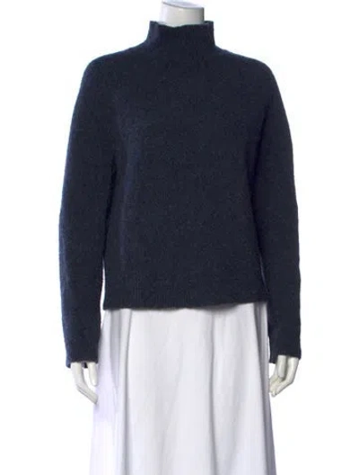 Pre-owned Vince Turtleneck Sweater In Blue