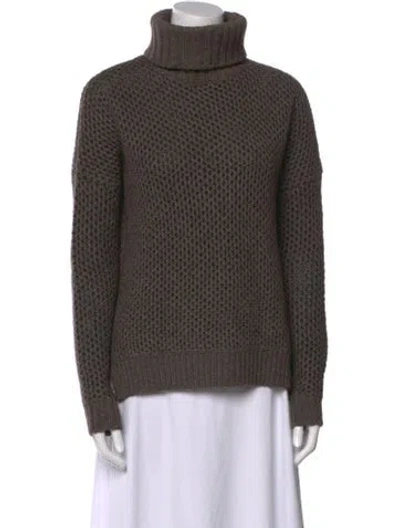 Pre-owned Vince Turtleneck Sweater In Brown