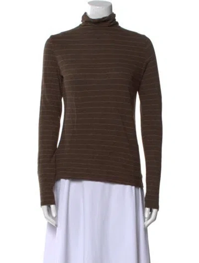 Pre-owned Vince Turtleneck Sweater In Brown