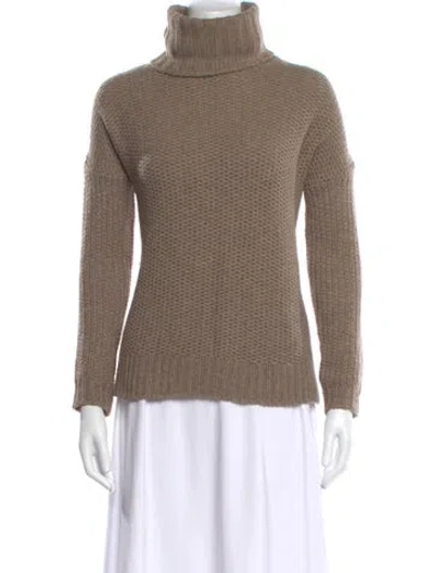 Pre-owned Vince Turtleneck Sweater In Brown