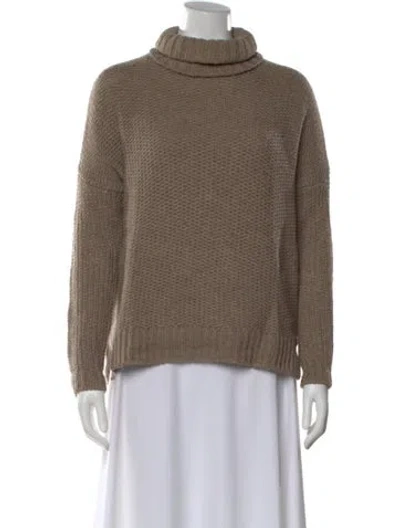 Pre-owned Vince Turtleneck Sweater In Brown