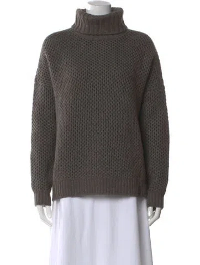 Pre-owned Vince Turtleneck Sweater In Gray