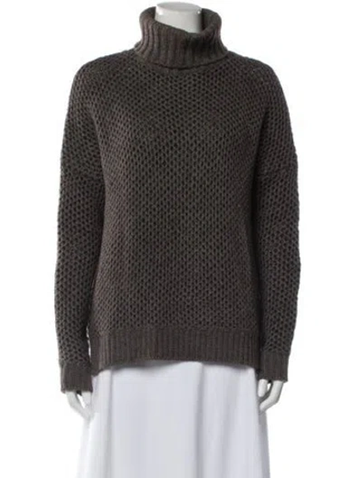 Pre-owned Vince Turtleneck Sweater In Gray