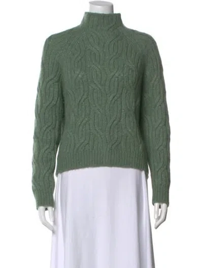 Pre-owned Vince Turtleneck Sweater In Green