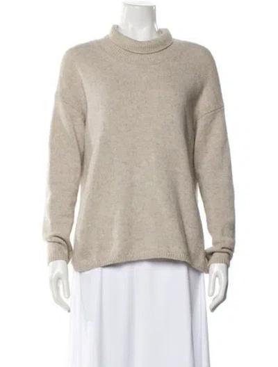 Pre-owned Vince Turtleneck Sweater In Neutral