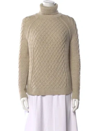 Pre-owned Vince Turtleneck Sweater In Neutral