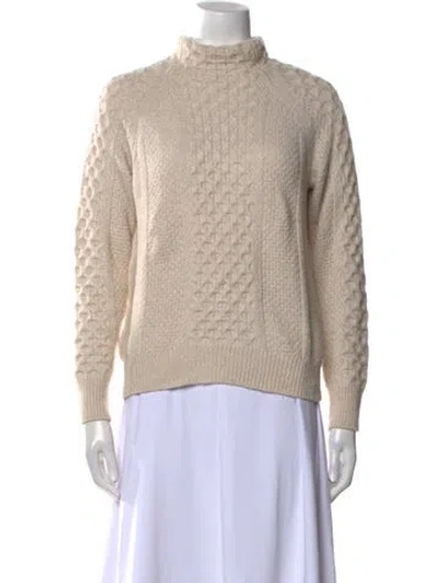 Pre-owned Vince Turtleneck Sweater In Neutral