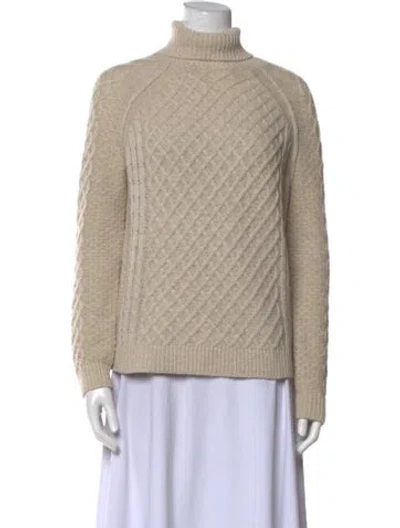 Pre-owned Vince Turtleneck Sweater In Neutral