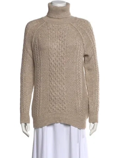 Pre-owned Vince Turtleneck Sweater In Neutral