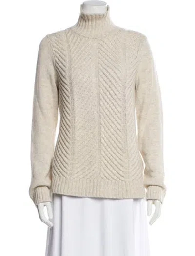 Pre-owned Vince Turtleneck Sweater In Neutral