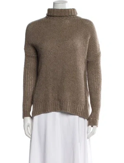 Pre-owned Vince Turtleneck Sweater In Neutral