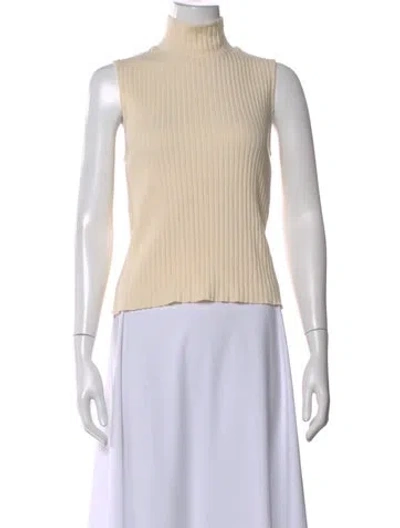 Pre-owned Vince Turtleneck Sweater In Neutral