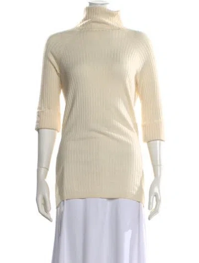 Pre-owned Vince Turtleneck Sweater In Neutral