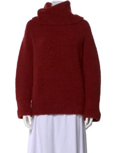 Pre-owned Vince Turtleneck Sweater In Red