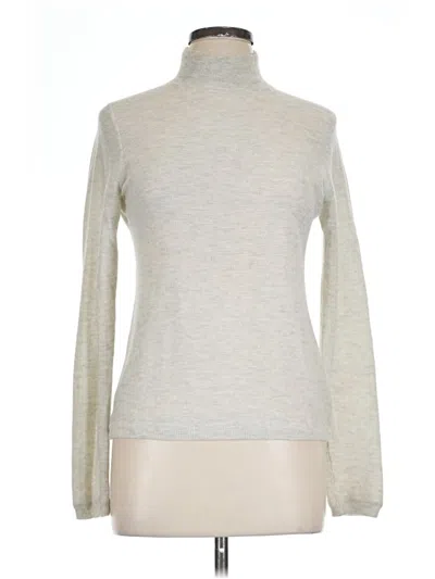 Pre-owned Vince Turtleneck Sweater In Silver