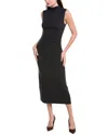 Vince Turtleneck Tank Dress In Blue
