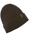 Vince Tv Dnu  Basic Chunky Rib Wool & Cashmere-blend Beanie In Black