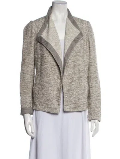 Pre-owned Vince Tweed Pattern Blazer In Neutral