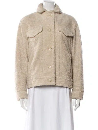 Pre-owned Vince Tweed Pattern Evening Jacket In Neutral