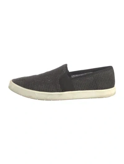 Pre-owned Vince Tweed Pattern Sneakers In Black