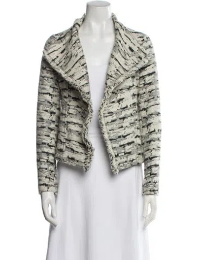 Pre-owned Vince Tweed Striped Blazer In Neutral