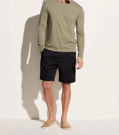Vince Twill Pull On Short In Coastal In Black