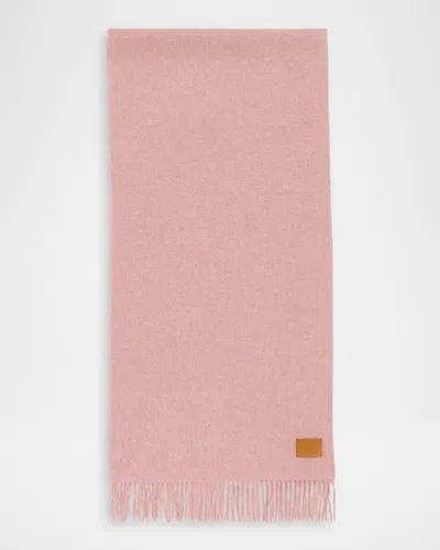 Vince Two-tone Double Faced Cashmere Scarf In Pink