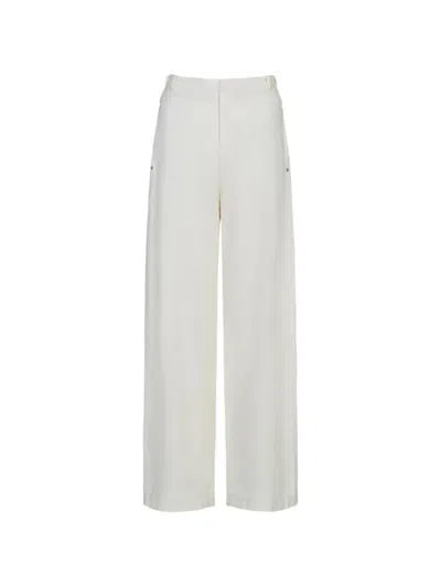 Vince Utility Double-waist Wide-leg Trousers In Neutral