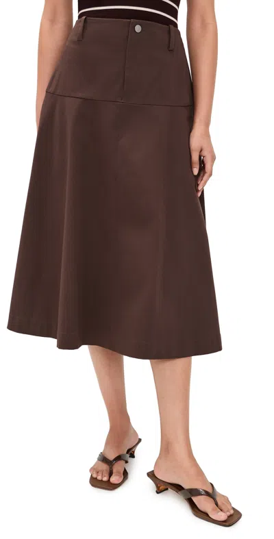 Vince Utility Full Skirt Willow In Brown