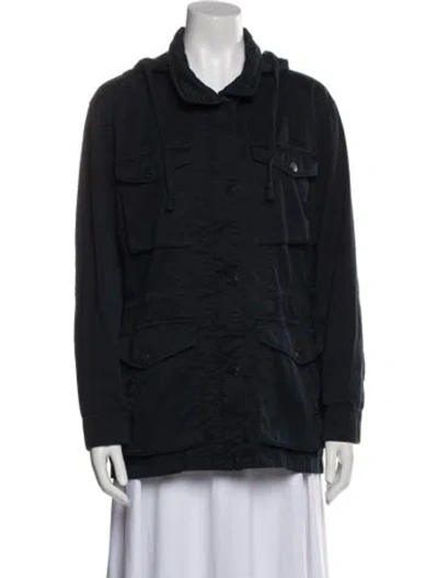 Pre-owned Vince Utility Jacket In Blue