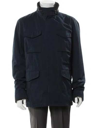 Pre-owned Vince Utility Jacket In Blue