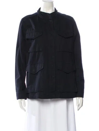 Pre-owned Vince Utility Jacket In Blue