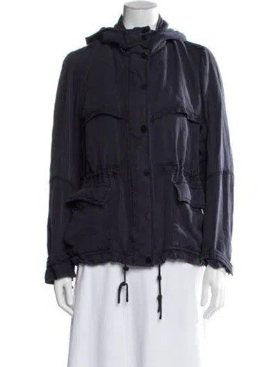 Pre-owned Vince Utility Jacket In Blue