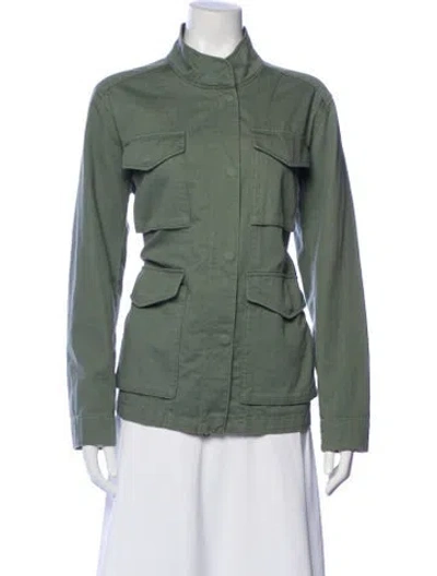 Pre-owned Vince Utility Jacket In Green