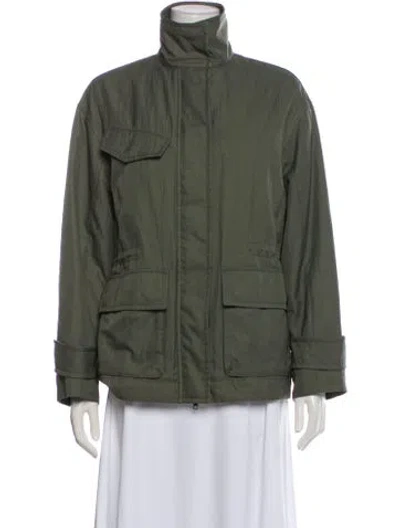 Pre-owned Vince Utility Jacket In Green