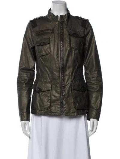 Pre-owned Vince Utility Jacket In Green