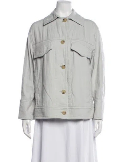 Pre-owned Vince Utility Jacket In Green