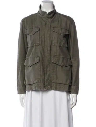 Pre-owned Vince Utility Jacket In Green