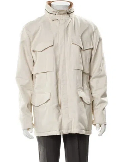 Pre-owned Vince Utility Jacket In Neutral