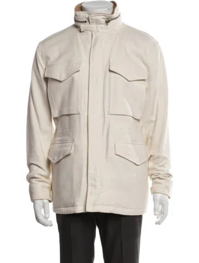Pre-owned Vince Utility Jacket In Neutral