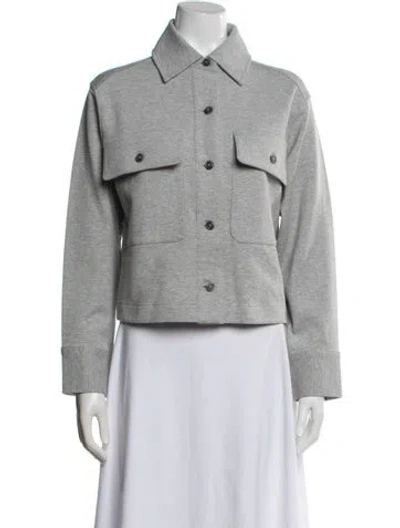 Pre-owned Vince Utility Jacket W/ Tags In Gray